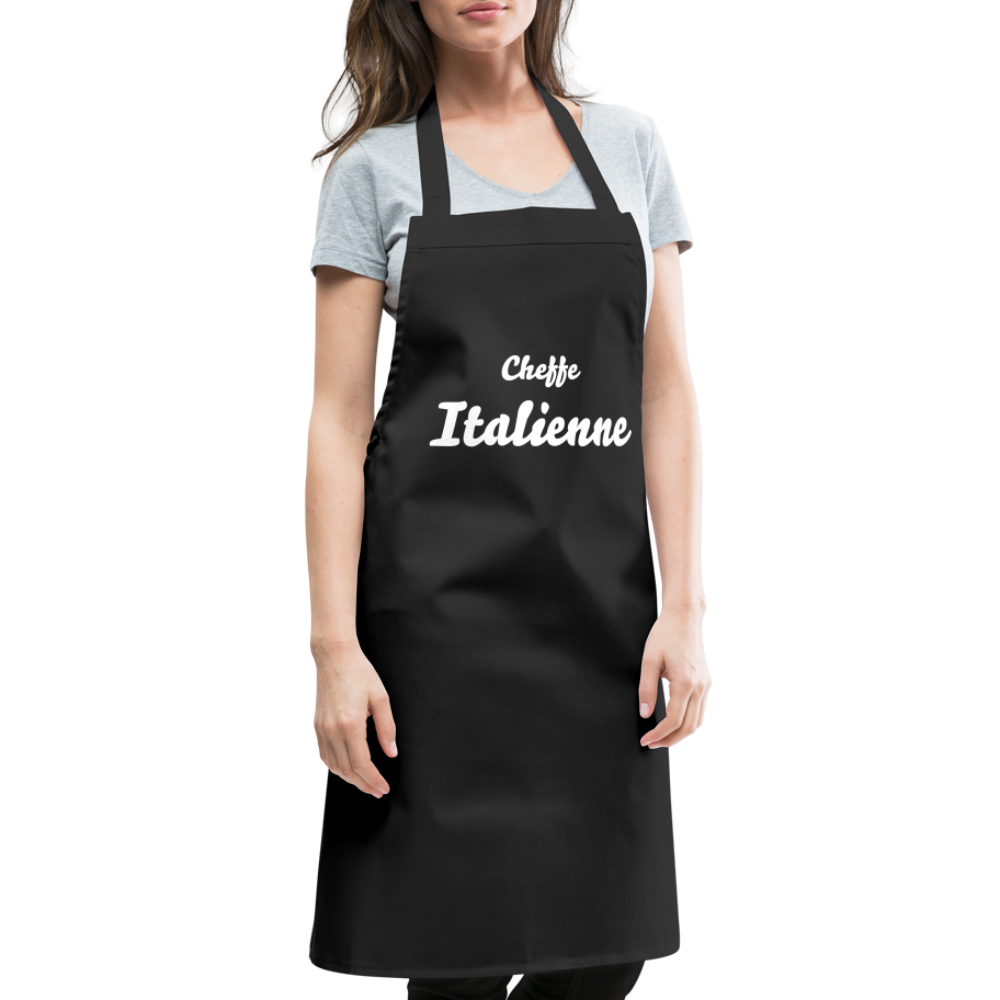 Tablier de cuisine : Cheffe Italienne - noir