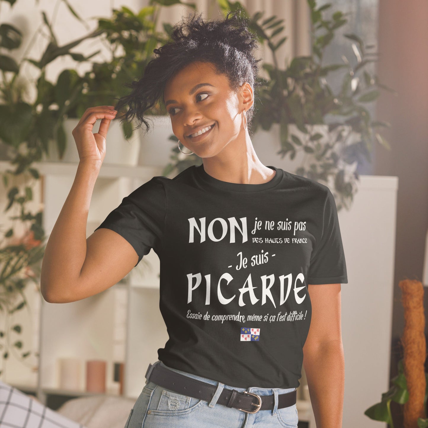 T-shirt anti hauts de france - Femme Picarde - humour