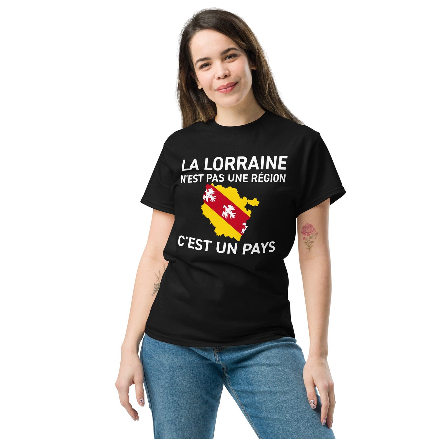 T-shirt fierté lorraine, la Lorraine n'est pas une région c'est un pays