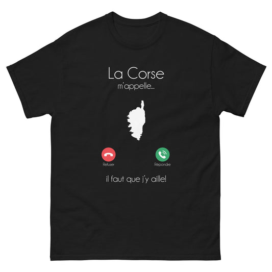 T-shirt La Corse m'appelle - cadeau souvenir Corsica Corse