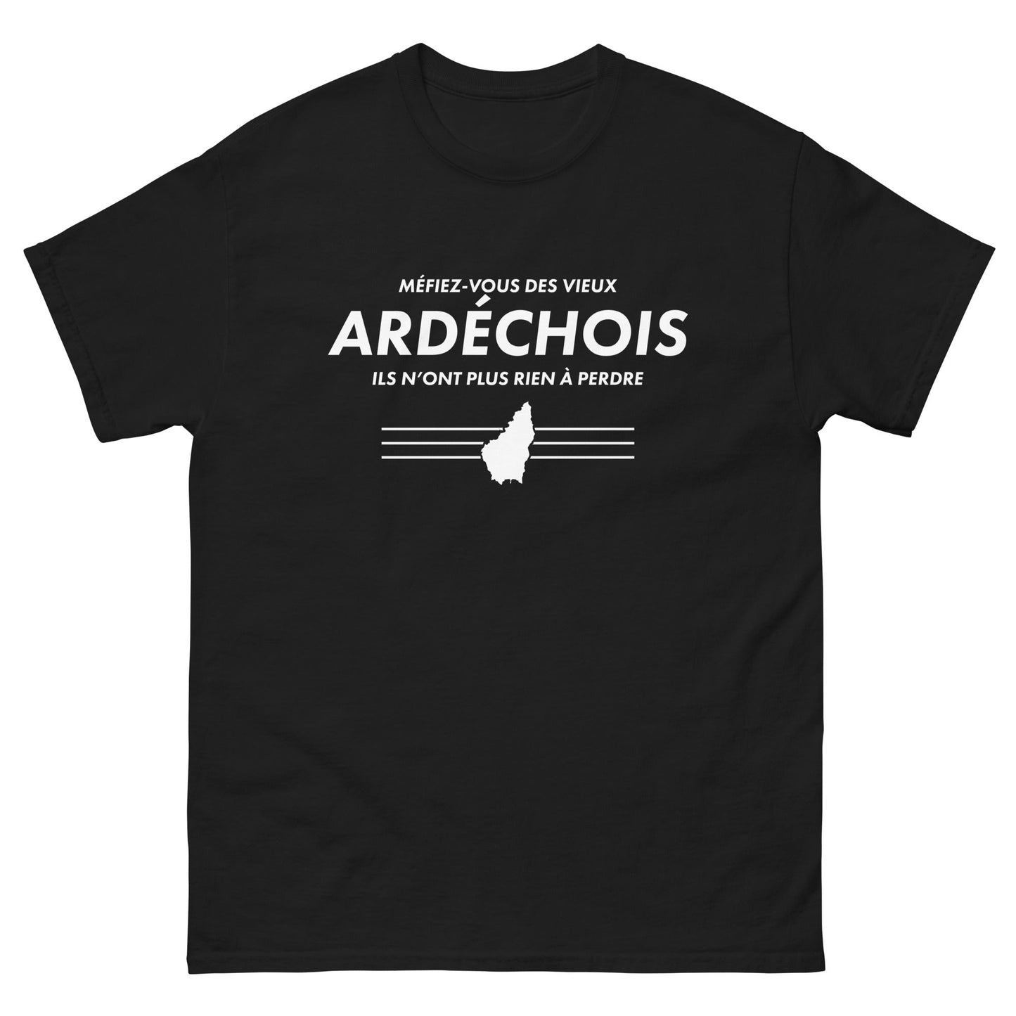 T-shirt cMéfiez vous des vieux Ardéchois