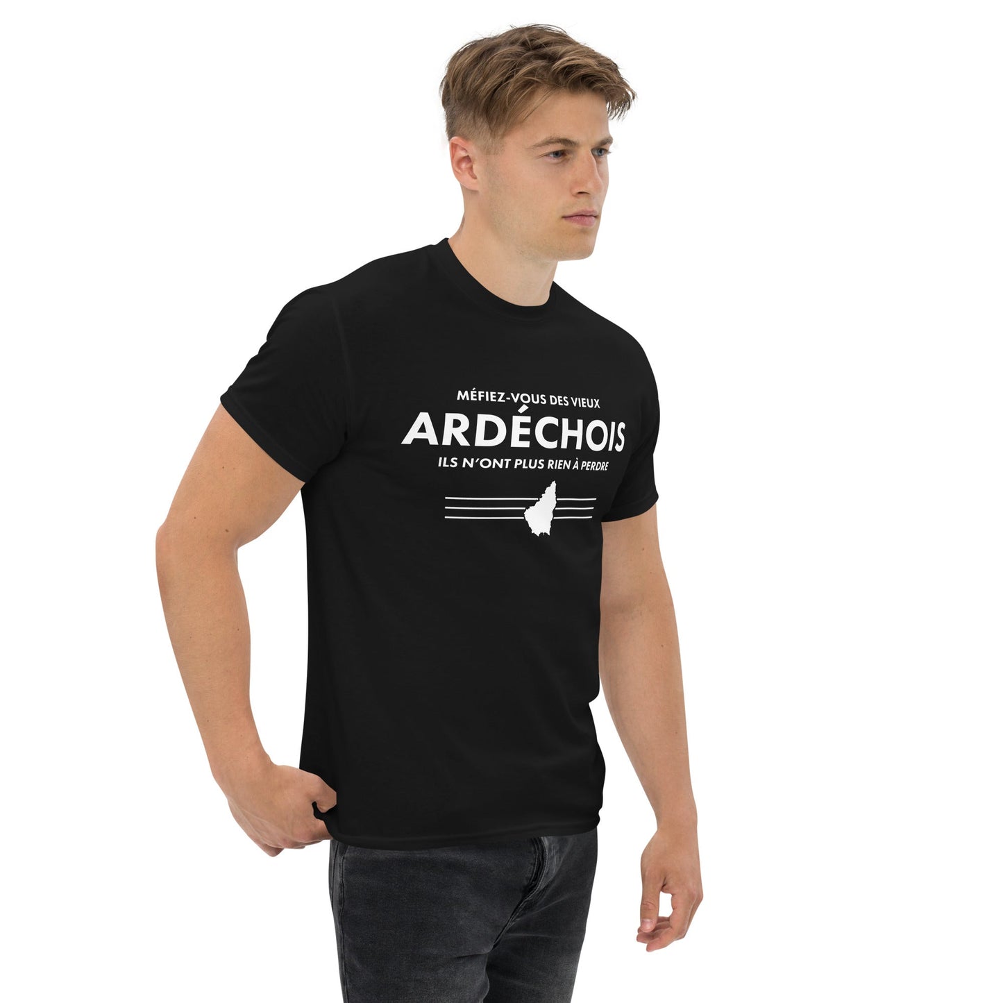 T-shirt cMéfiez vous des vieux Ardéchois