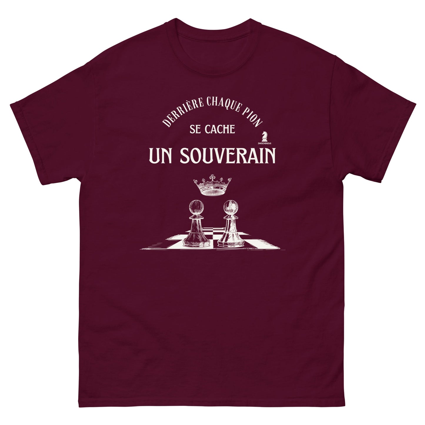 T-shirt classique - Échecs Cadeau - Derrière chaque pion - Zwischenzug