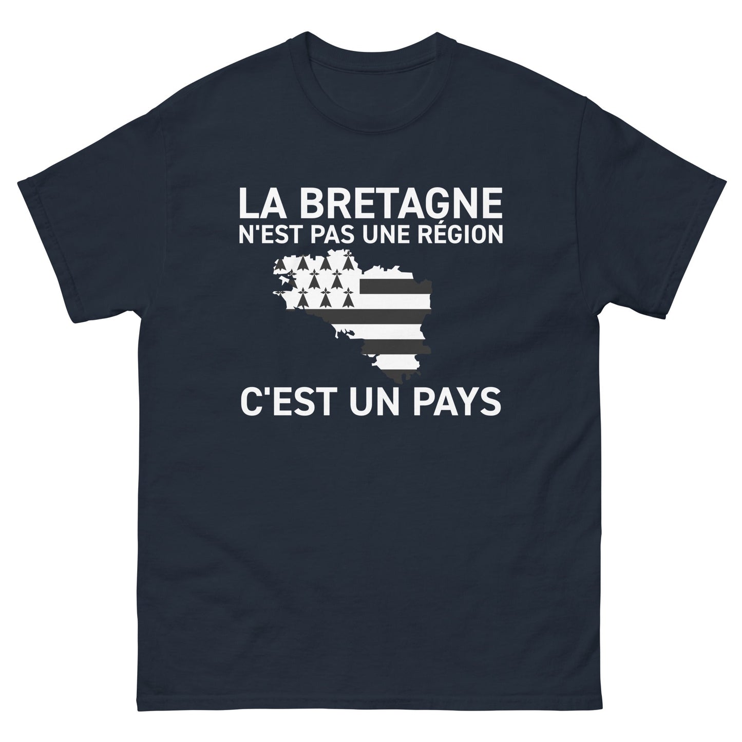 T-shirt fierté bretonne, la Bretagne n'est pas une région c'est un pays