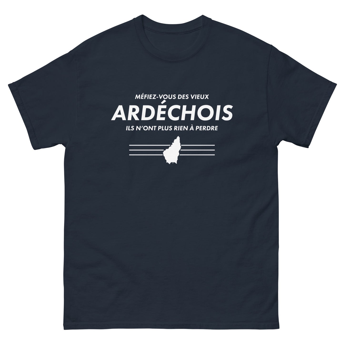 T-shirt cMéfiez vous des vieux Ardéchois