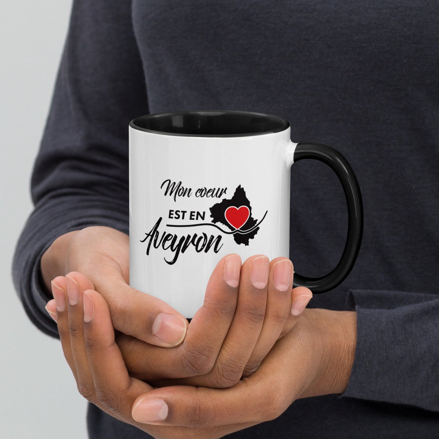 Mug à Intérieur Coloré - Cadeau souvenir de l'Aveyron