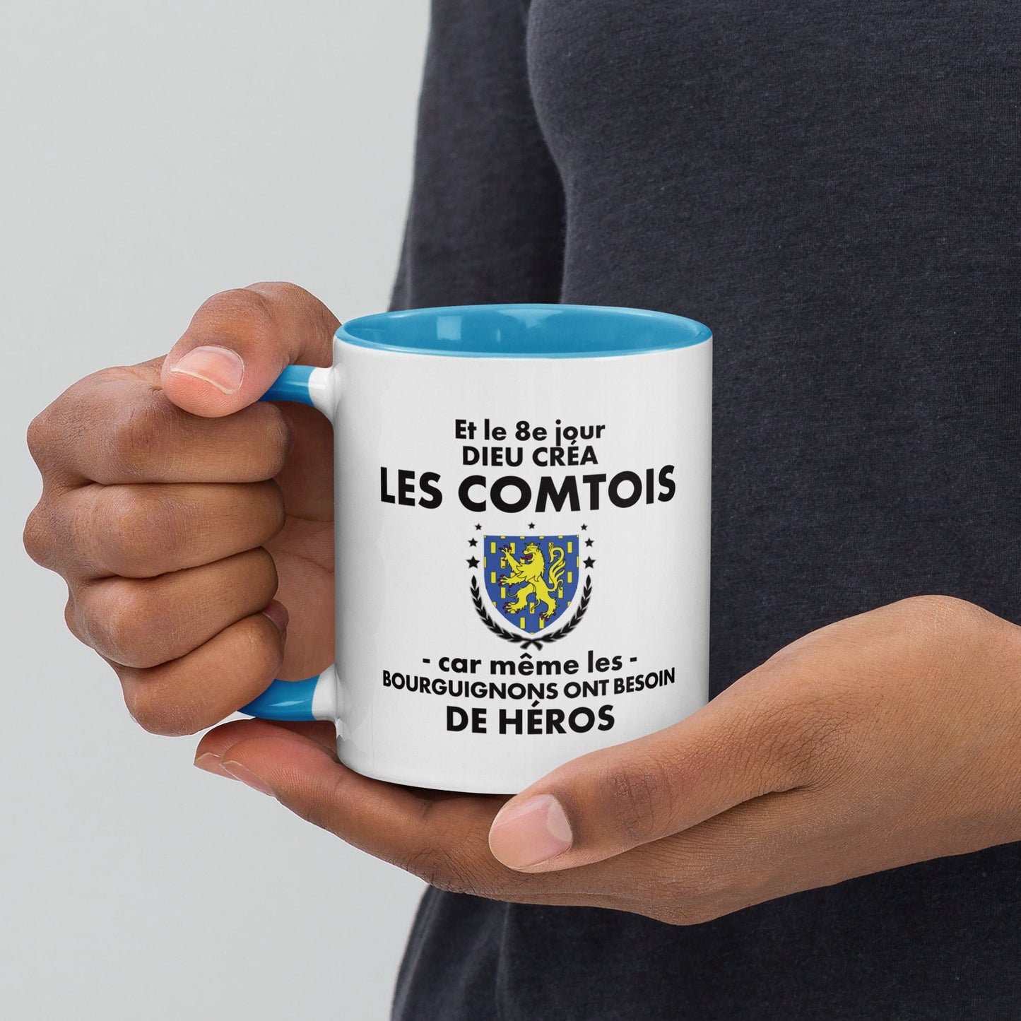 Mug à Intérieur Coloré - Cadeau Comtois - le 8e jour