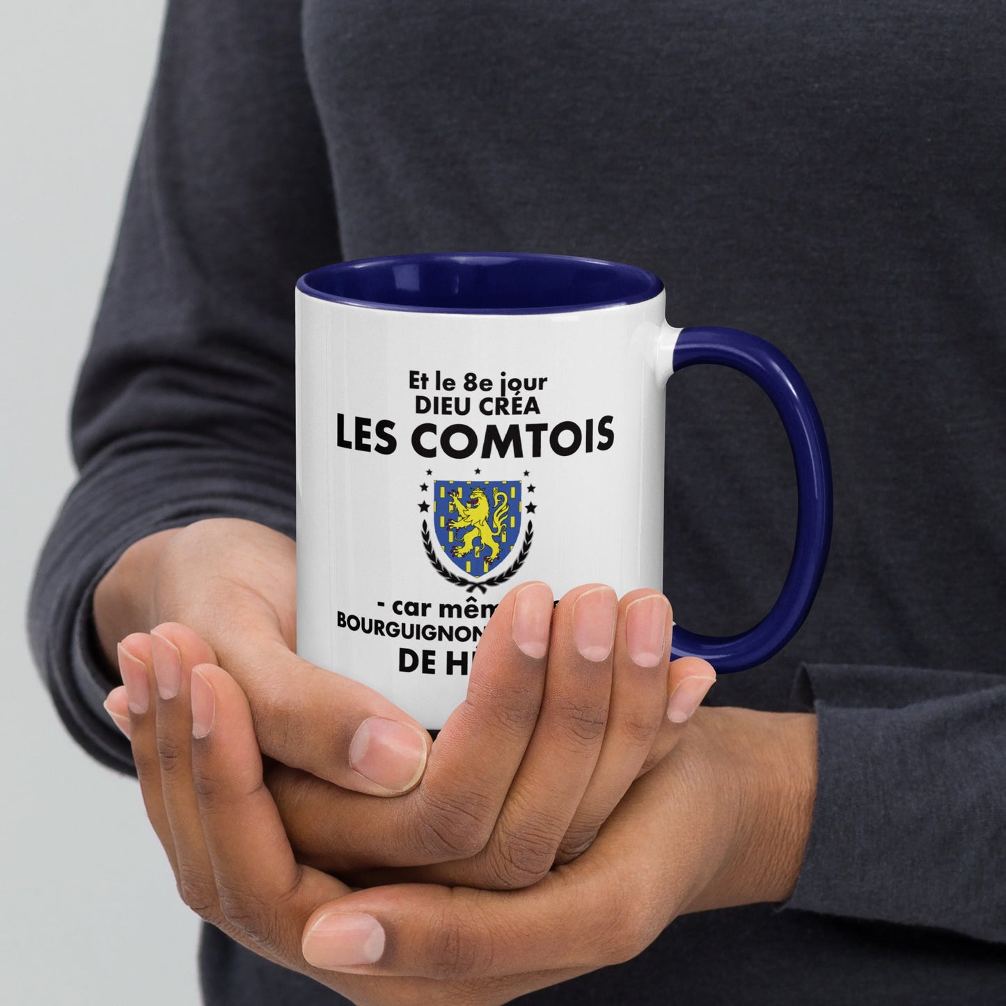 Mug à Intérieur Coloré - Cadeau Comtois - le 8e jour