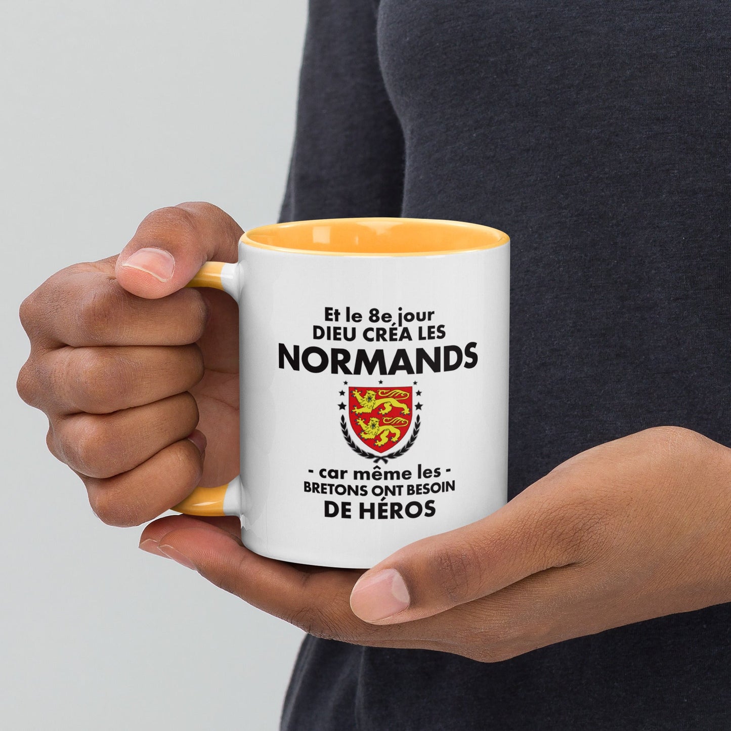 Mug à Intérieur Coloré - Cadeau pour un Normand : 8e jour