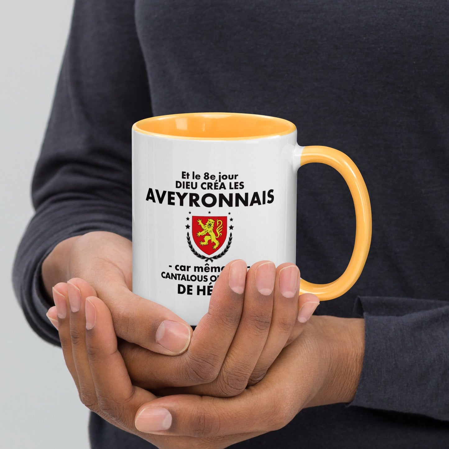 Mug à Intérieur Coloré - Cadeau humour - Aveyronnais