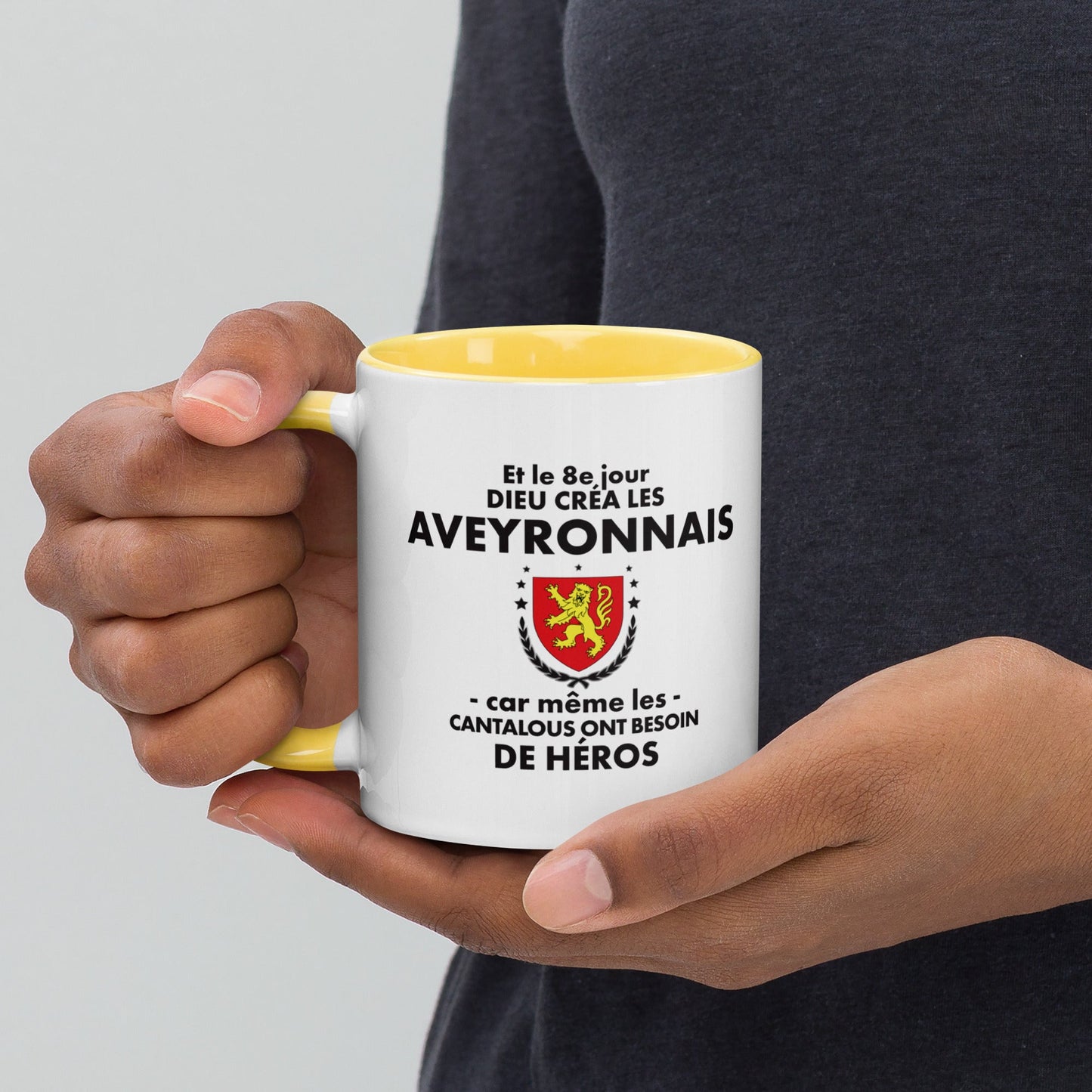 Mug à Intérieur Coloré - Cadeau humour - Aveyronnais